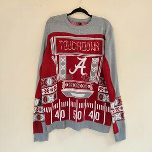 Alabama Crimson Tide LIGHT UP Pullover SWEATER NCAA Football Ugly Xmas UNISEX XL